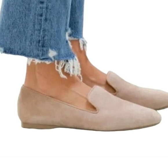 Birdies Women Starling Latte Elegant Tan Suede Loafers Slip On Shoes Sz 6 - Picture 1 of 13
